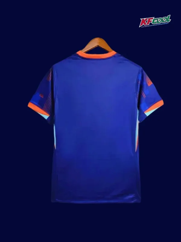 Back view of Netherlands 2024 away blue fans jersey