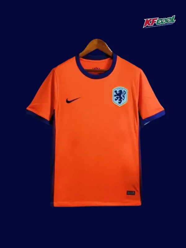 Netherlands 2024 home orange football jersey front fans version