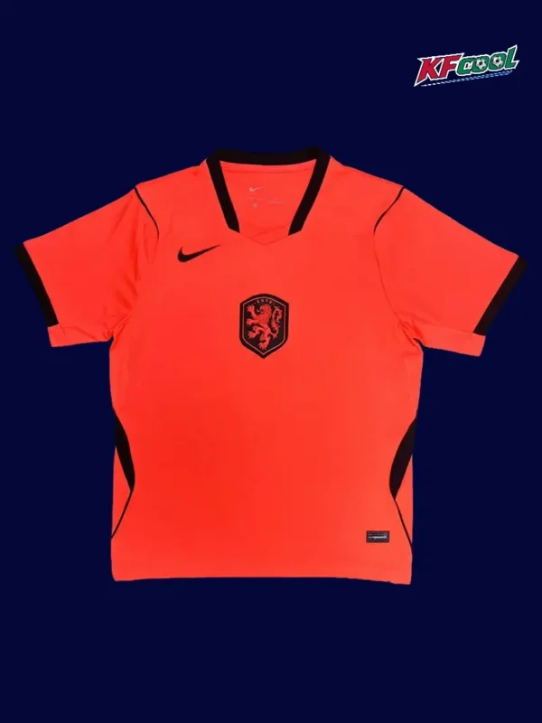Netherlands home orange jersey 26/27 fans version front, iconic orange.