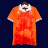 Netherlands 1996 home orange retro football jersey front