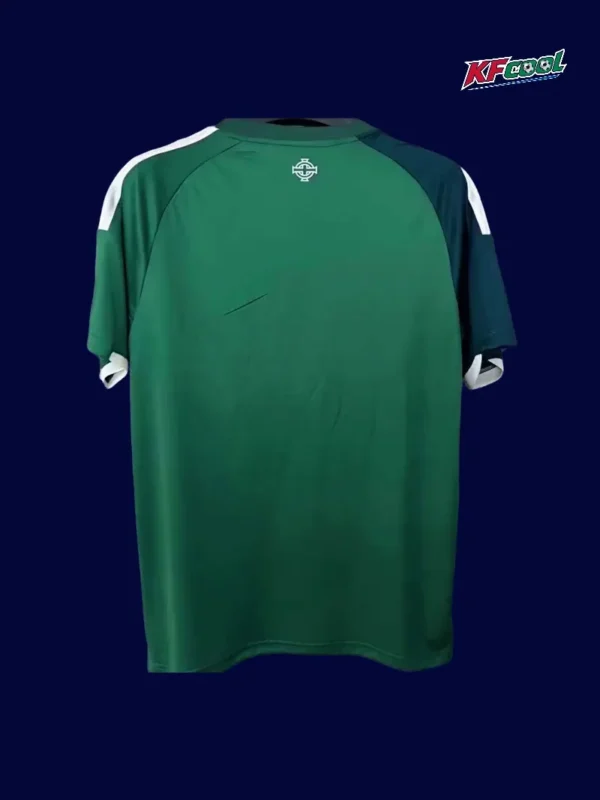 Back view of North Ireland 26/27 home green fans jersey