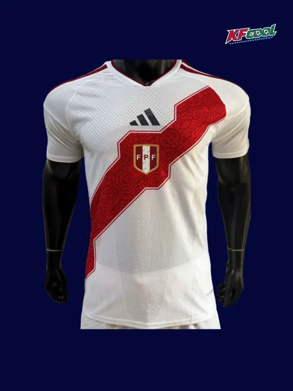 Peru 26/27 home white football jersey front player version