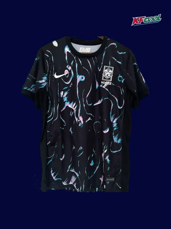 South Korea 24/25 away black football jersey front fans version