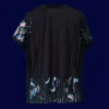 Back view of South Korea 24/25 away black fans jersey