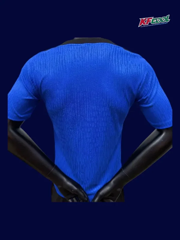 Back view of South Korea 2026 blue player jersey