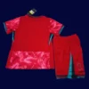 Back view of South Korea kids 24/25 home red kit