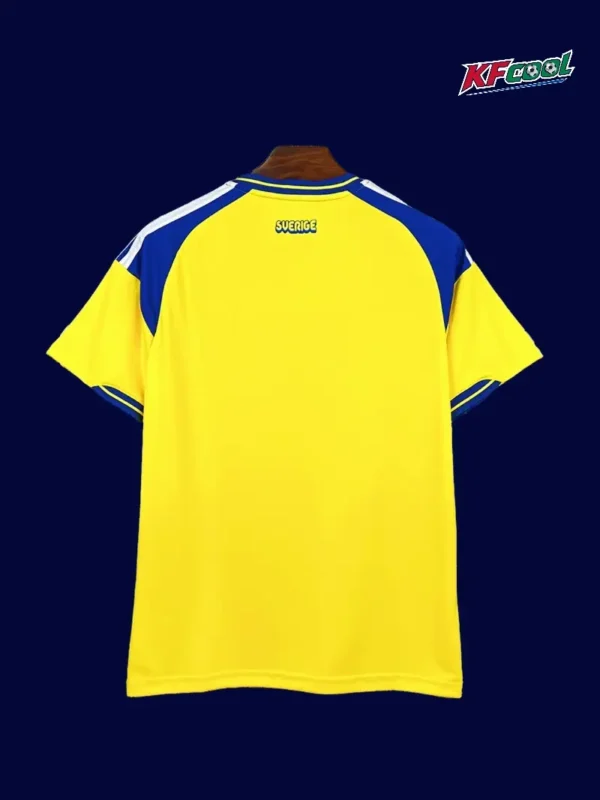 Sweden home jersey 26/27 fans version back with number zone.