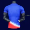 Back view of United States 24/25 away blue player jersey