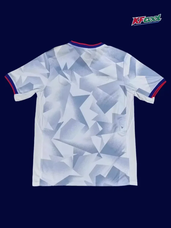 Back view of United States 25/26 home white fans jersey