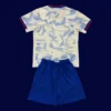 Back view of United States kids 25/26 home white kit