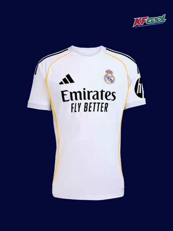 Modrić 10 Real Madrid Home White Jersey 2526A - KFCool – Football Jerseys & Soccer Kits Store Modrić 10 Real Madrid home white jersey 25/26 front classic look
