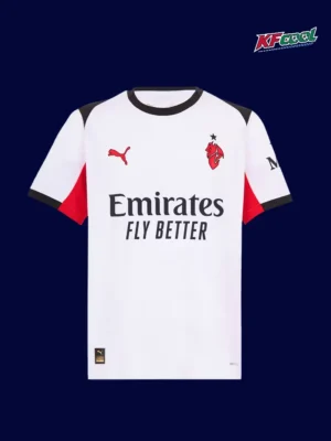 Modrić 14 AC Milan away white jersey 25/26 front official design