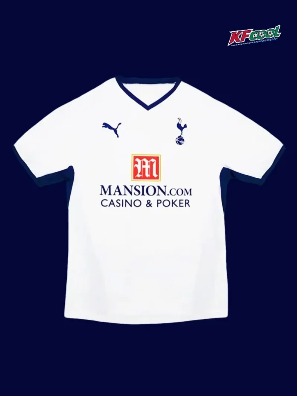 Modrić 14 Tottenham home white retro jersey 08/09 front vintage design