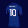 O.Dembélé 10 PSG home blue player jersey 25/26 back