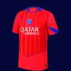 O.Dembélé 10 PSG third red jersey 25/26 player version front