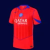 O.Dembélé 10 PSG third red jersey 25/26 front design