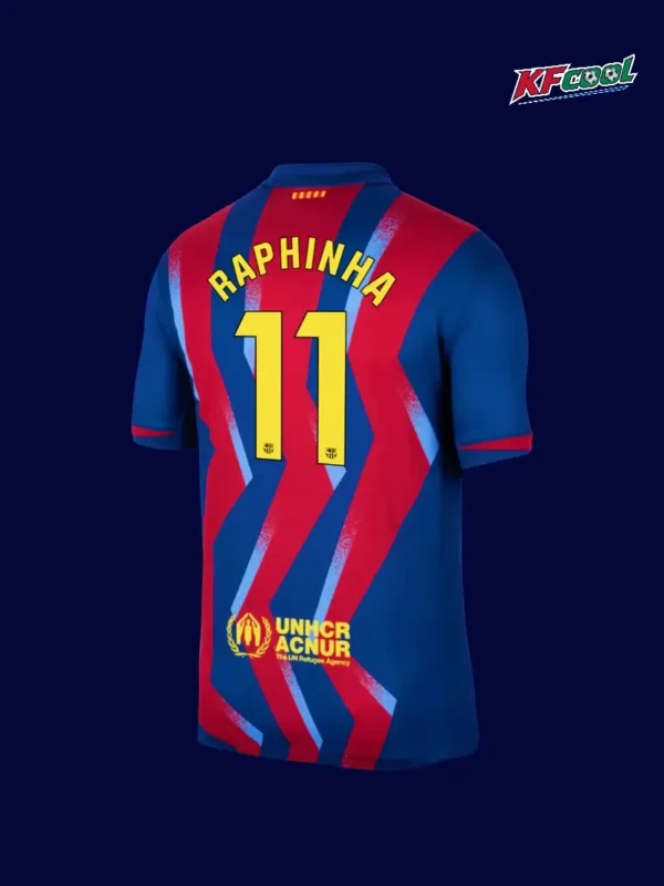 Raphinha 11 Barcelona fourth jersey 25/26 back view