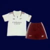 Arsenal kids away kit front 25/26 includes jersey shorts youth set