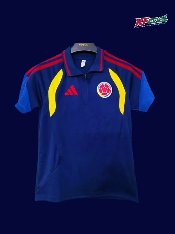 Colombia Royal blue Polo Short Sleeve 2627A - KFCool – Football Jerseys & Soccer Kits Store