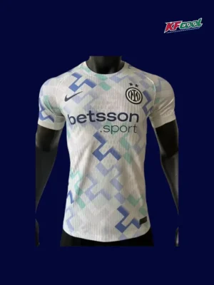Inter Milan Away White Jersey 25/26 Player Front View