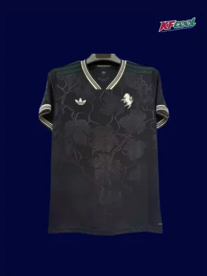 Juventus 2526 Third Black Fans Front fashionable casual black fan jersey