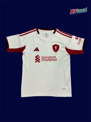 Liverpool Away White Jersey 25/26 Fans Version