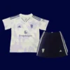 ManU 25/26 Kids Away White Front, youth away-fit, lightweight