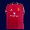 ManU 25/26 Home Red Jersey Fans Version Front, replica fan-fit, casual