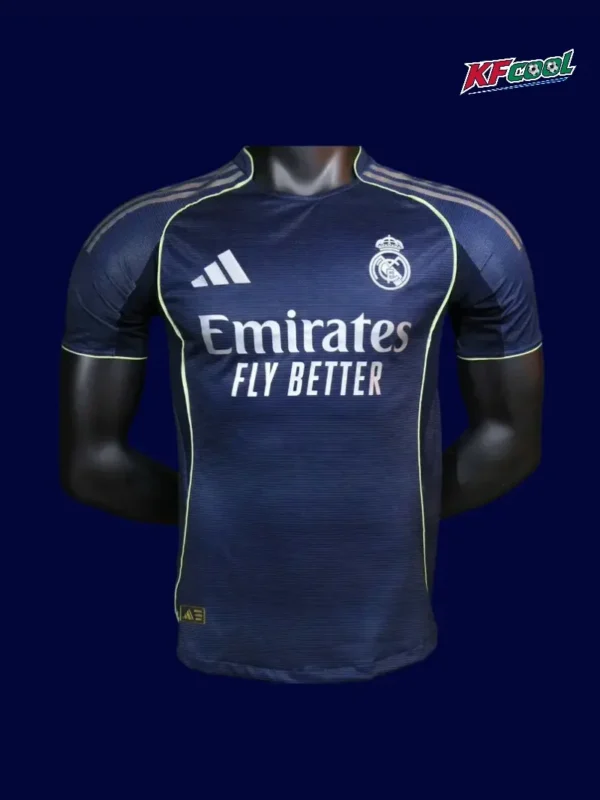 Real Madrid Away Front Player 25/26 Dark Jersey