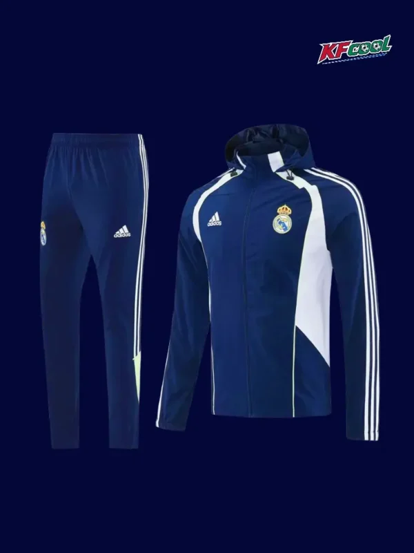 Real Madrid Royal blue Hoodie Tracksuit 2627A - KFCool – Football Jerseys & Soccer Kits Store