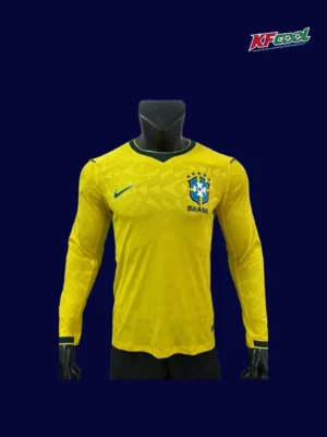 Brazil Home Long Sleeve Jersey 26/27 Player Version